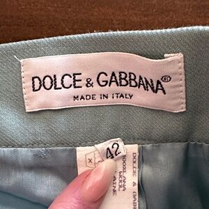 Dolce & Gabbana Soft Blue Wool Skirt Size 42 US Size 4/6